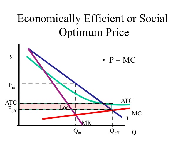 Economically Efficient or Social Optimum Price