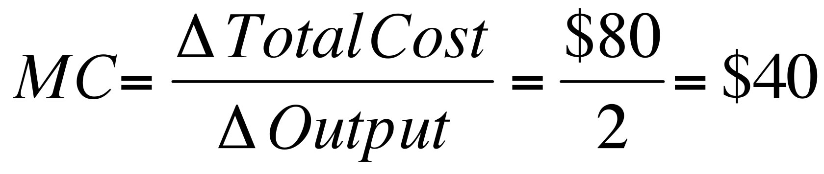 Marginal Cost Equation